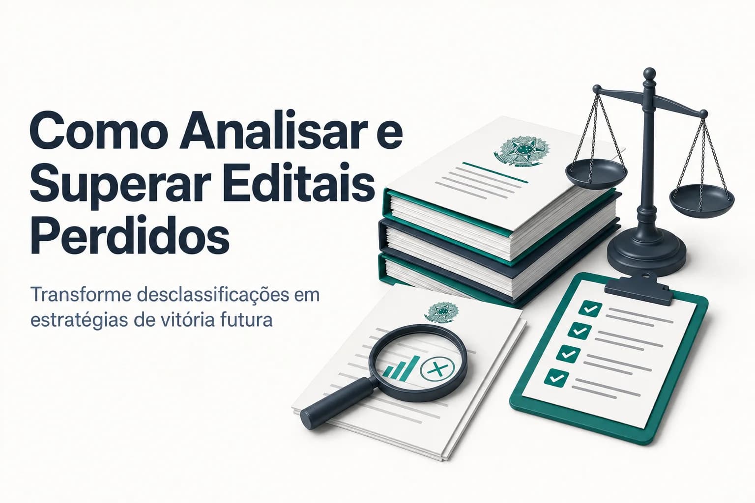 Análise de editais perdidos: planilha com preços vencedores e documentos de habilitação sobre mesa.