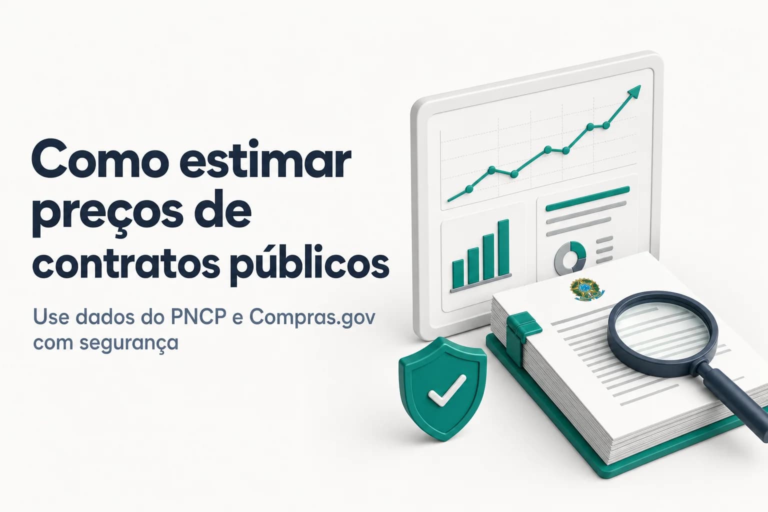 Gráfico mostrando evolução de preços em contratos públicos com destaque para ferramentas de pesquisa.