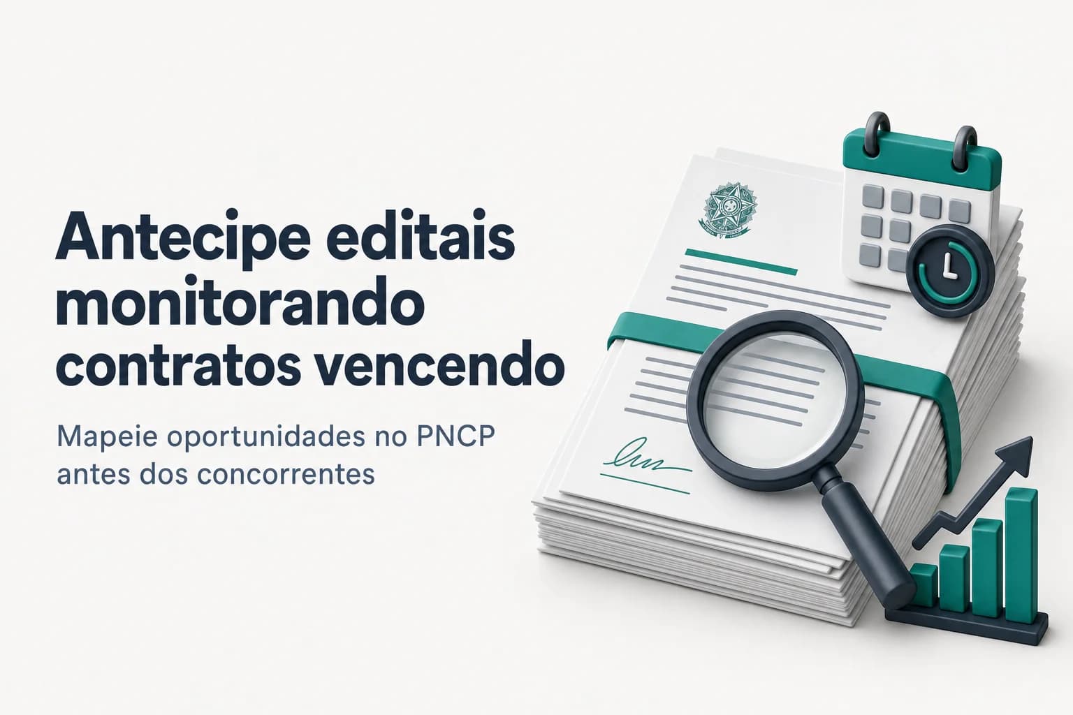 Tela do PNCP com filtro de vigência destacando contratos próximos ao vencimento