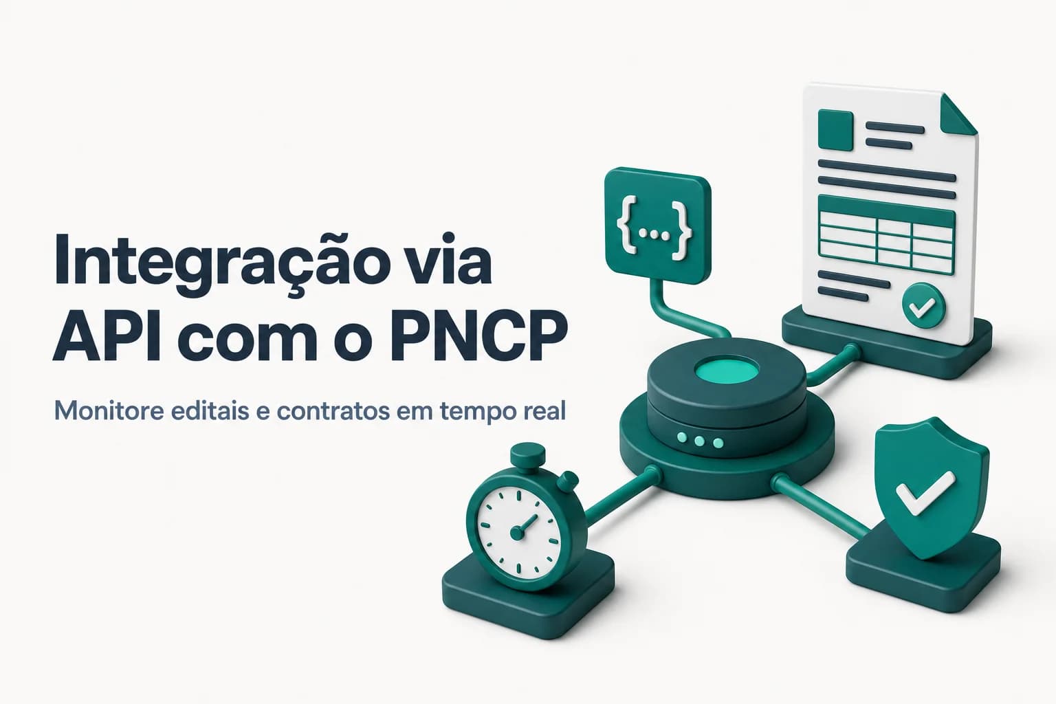 Tela de computador mostrando requisição API com código JSON e URL do PNCP