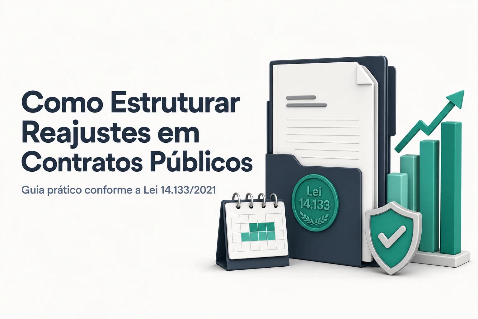Gráfico de curva de inflação com índice de reajuste sobre contrato público plurianual