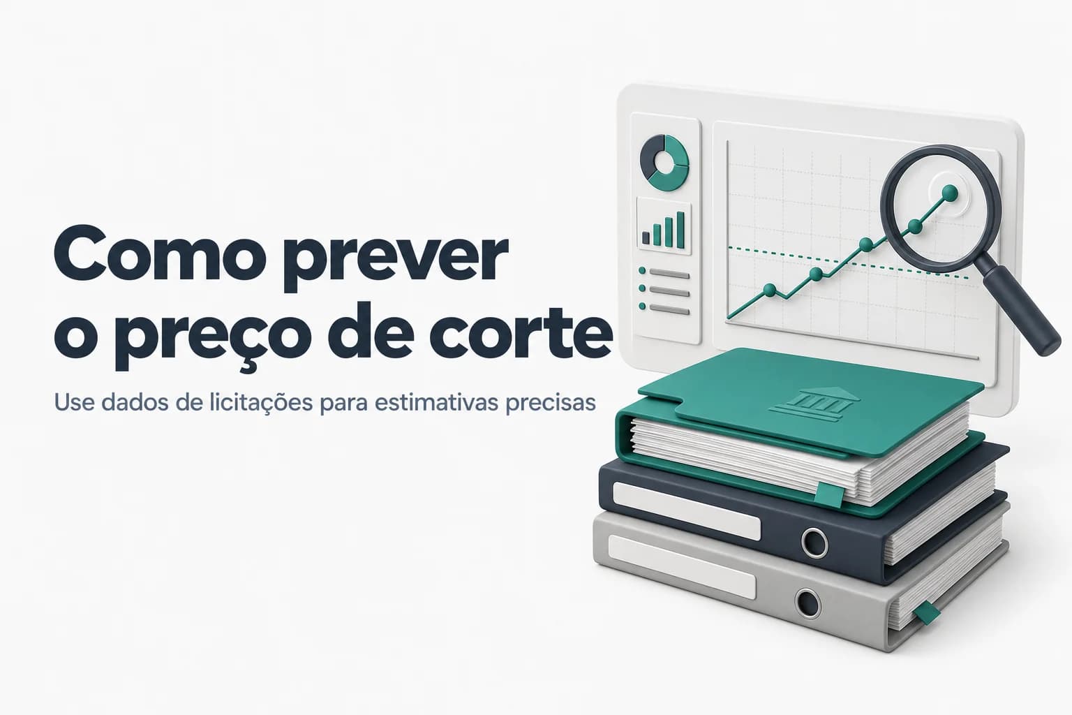 Dashboard do Painel de Preços mostrando dados de licitações passadas para estimativa de preço de corte.