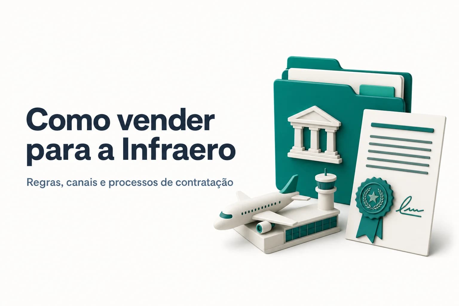 Fachada do aeroporto de Congonhas com logo Infraero