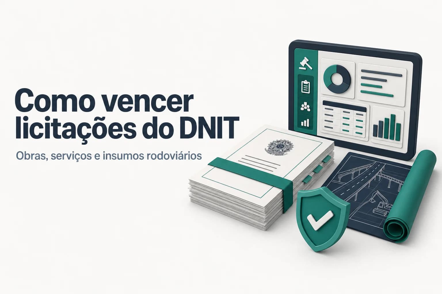 Guia sobre como vender para o DNIT: obras, serviços e insumos rodoviários, com informações sobre licitações e cadastro no SICAF.