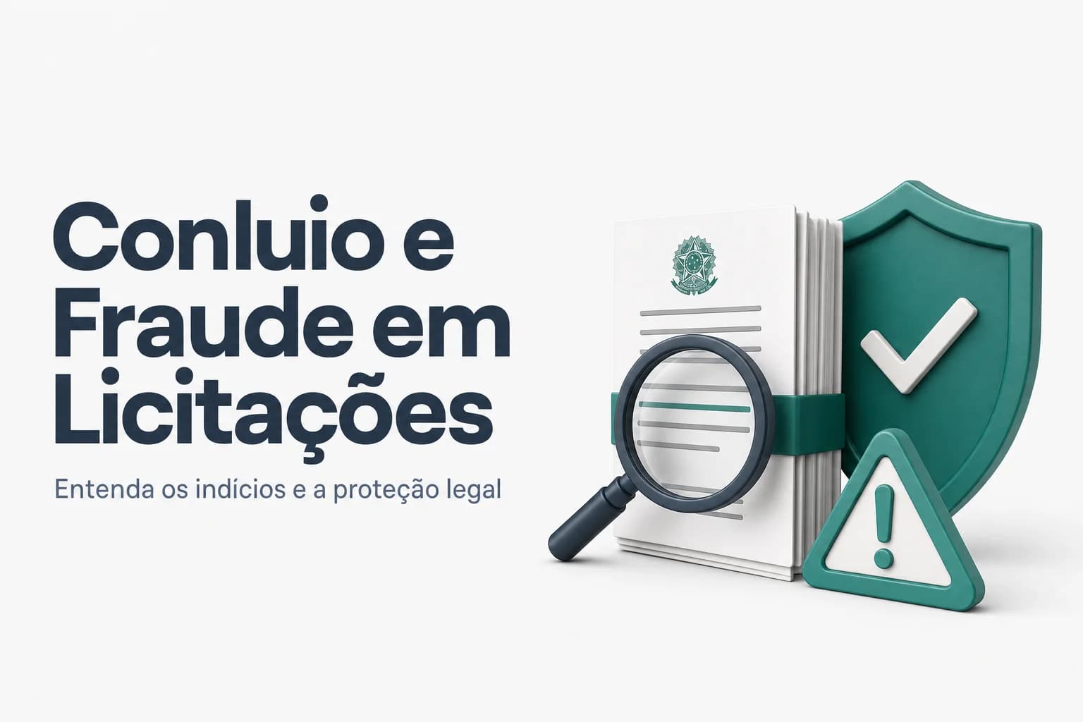 Ilustração de aperto de mãos oculto entre empresas, simbolizando conluio em licitações públicas