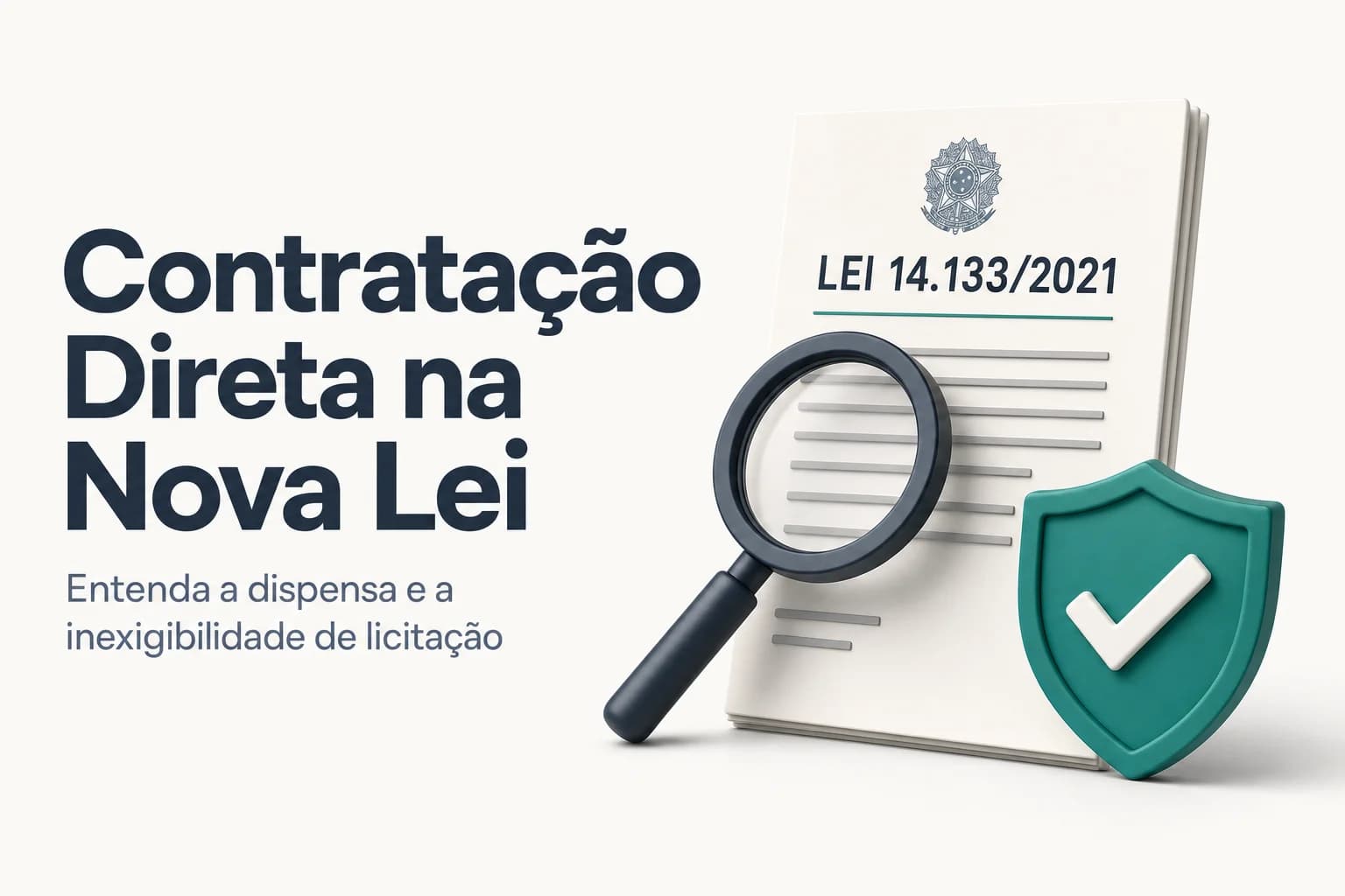 Contratação direta: dispensa e inexigibilidade na Lei 14.133/2021