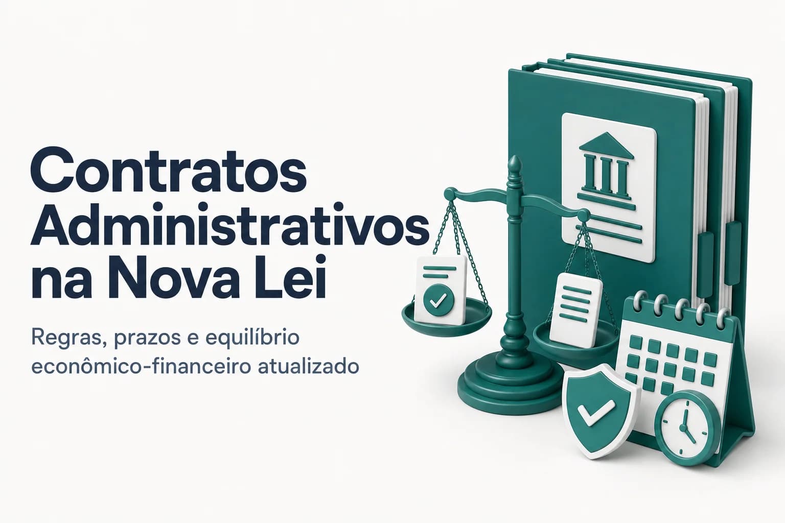 Capa do post sobre contratos administrativos na Lei 14.133/2021