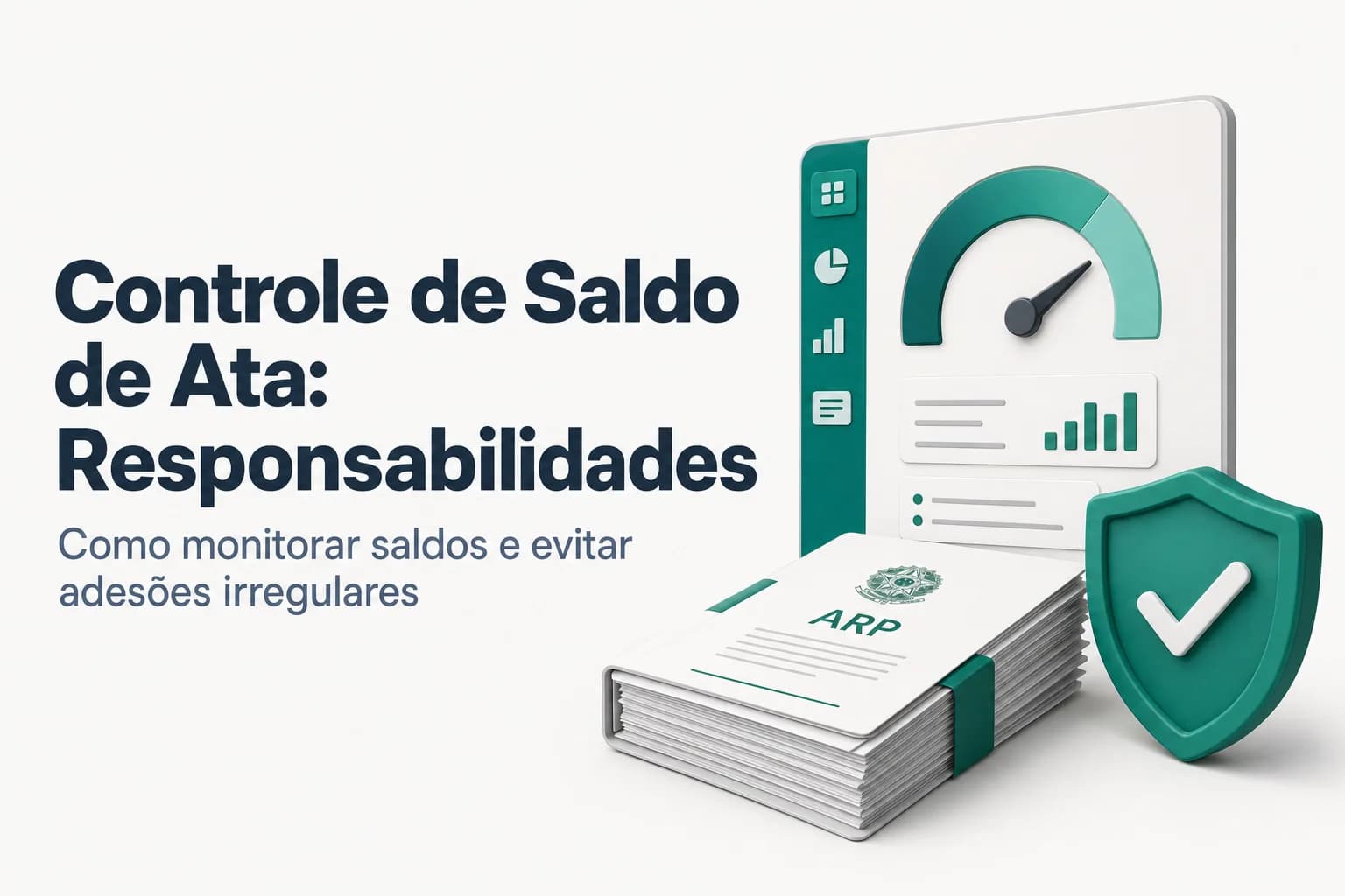 Gráfico de monitoramento de saldos de atas de registro de preços no sistema Compras.gov.br