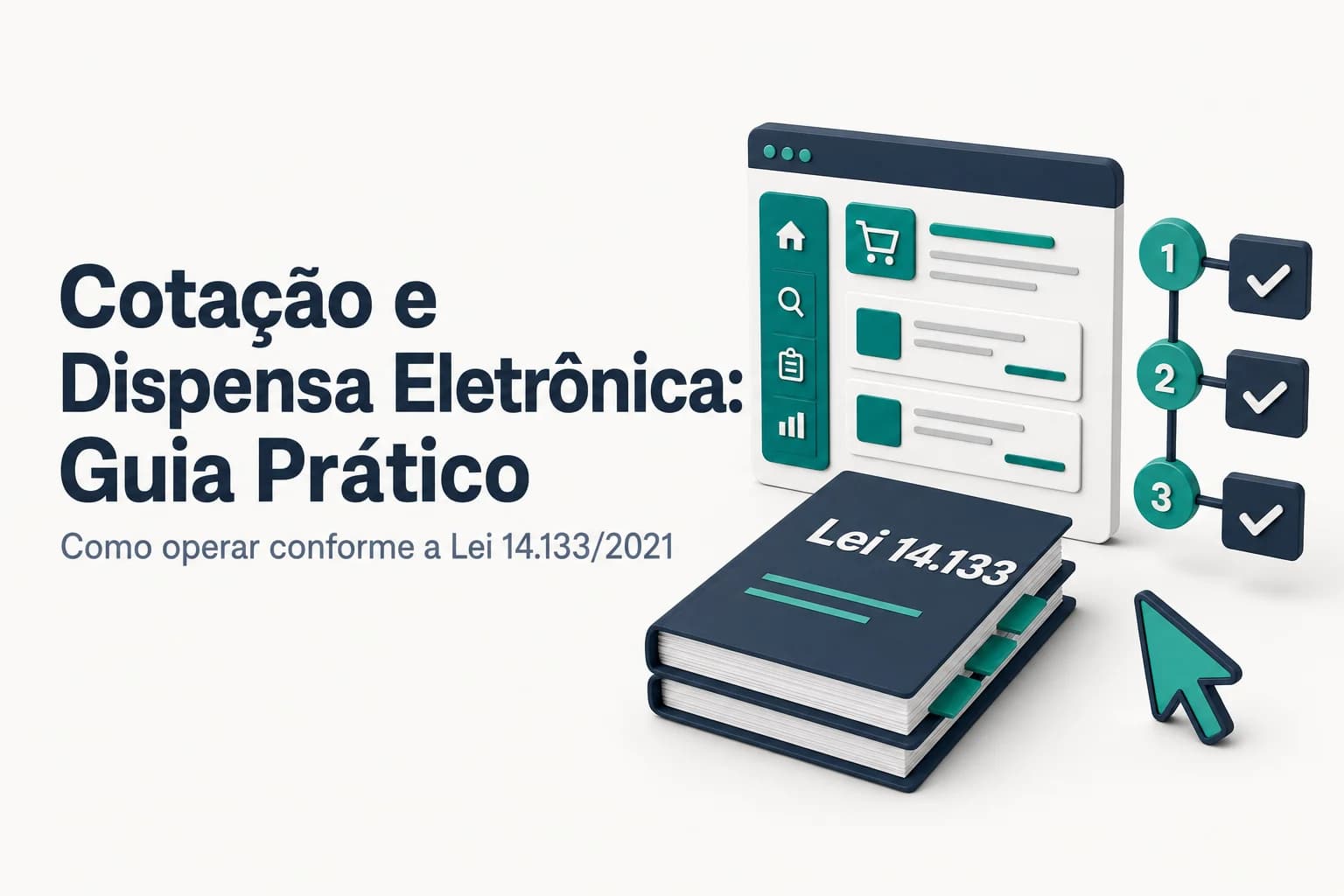 Passo a passo para cotação eletrônica e dispensa eletrônica na Lei 14.133/2021