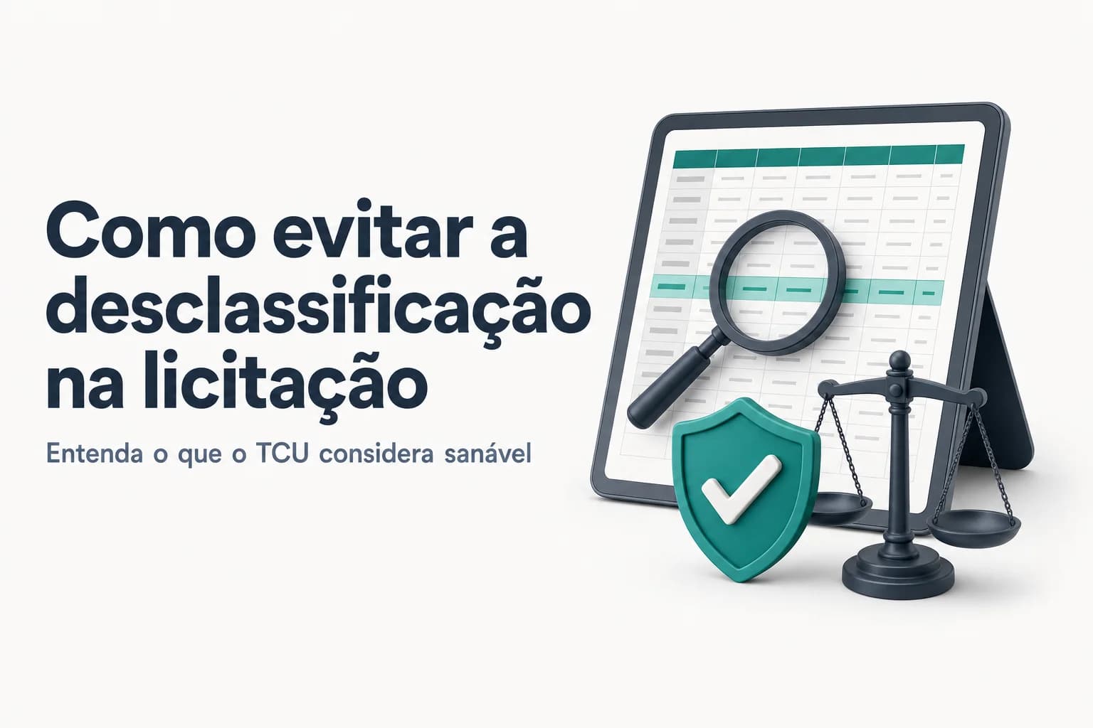 Planilha de custos com erros destacados em vermelho, ilustrando desclassificação em licitações públicas.