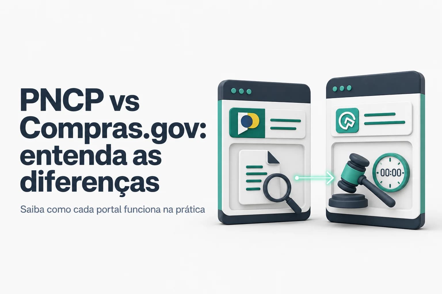Comparativo entre os portais PNCP e Compras.gov.br com destaque para suas finalidades na Lei 14.133/2021