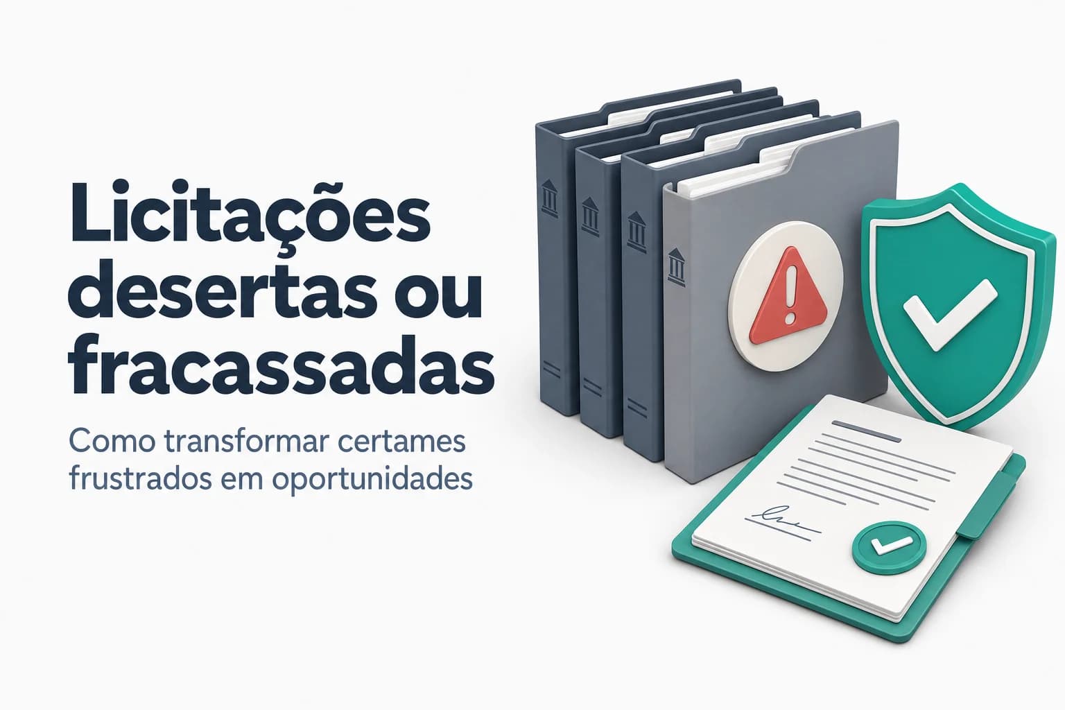 Gráfico mostrando queda de propostas em editais públicos, ilustrando licitações desertas e fracassadas.