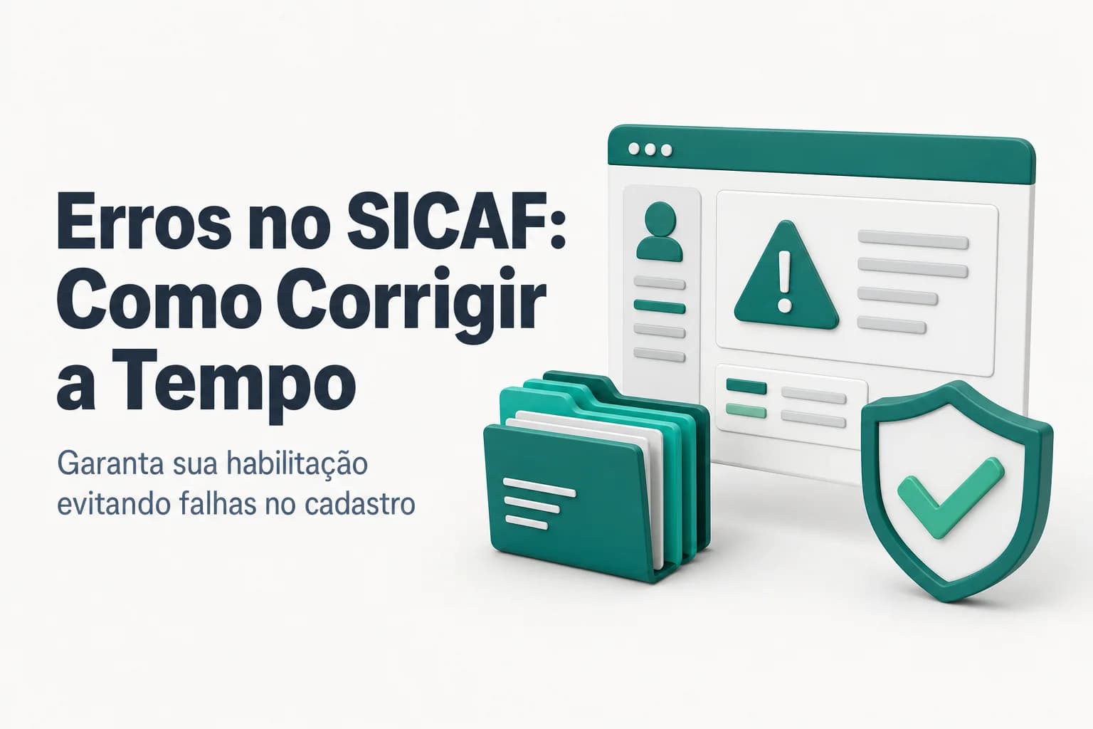 Tela do sistema SICAF exibindo alerta de irregularidade e documentos pendentes