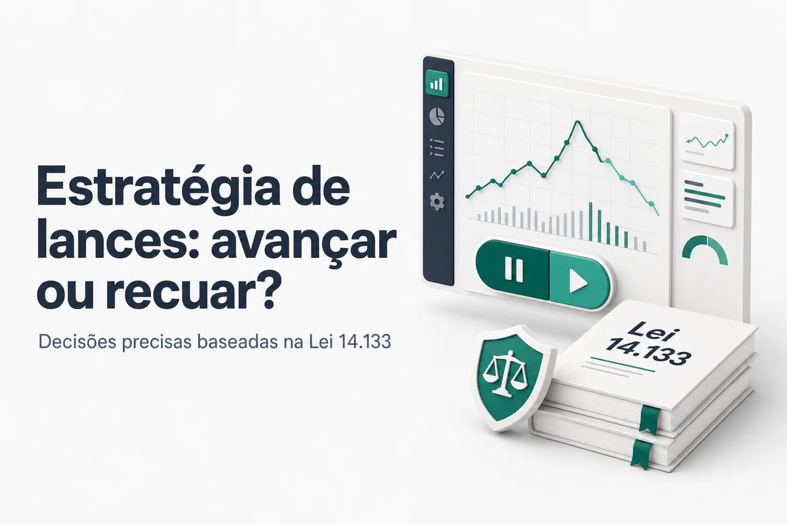 Ilustração de tela de pregão eletrônico com lances sendo registrados e botão de recuo
