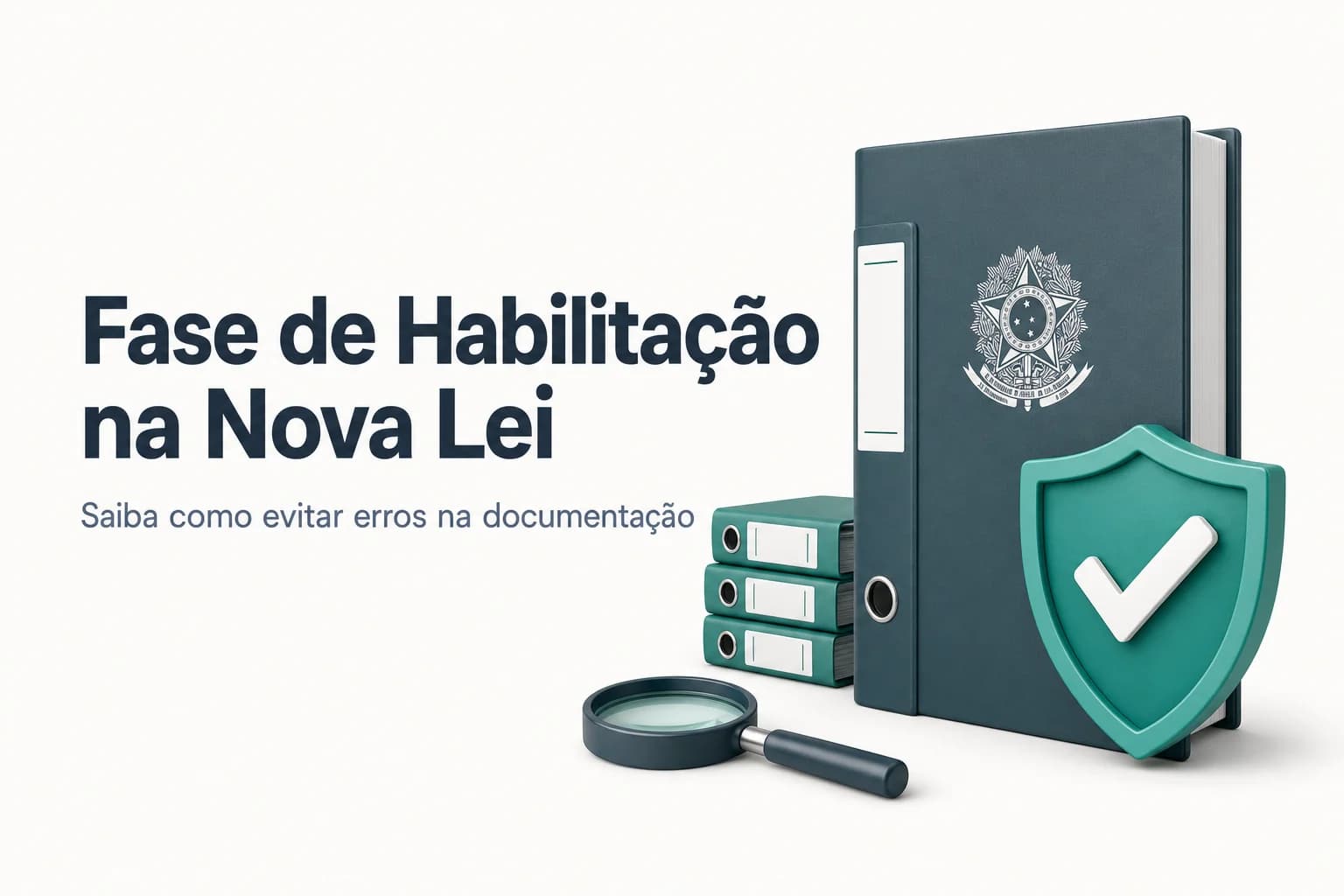 Documentos e requisitos da fase de habilitação em licitações públicas conforme a Lei 14.133/2021.