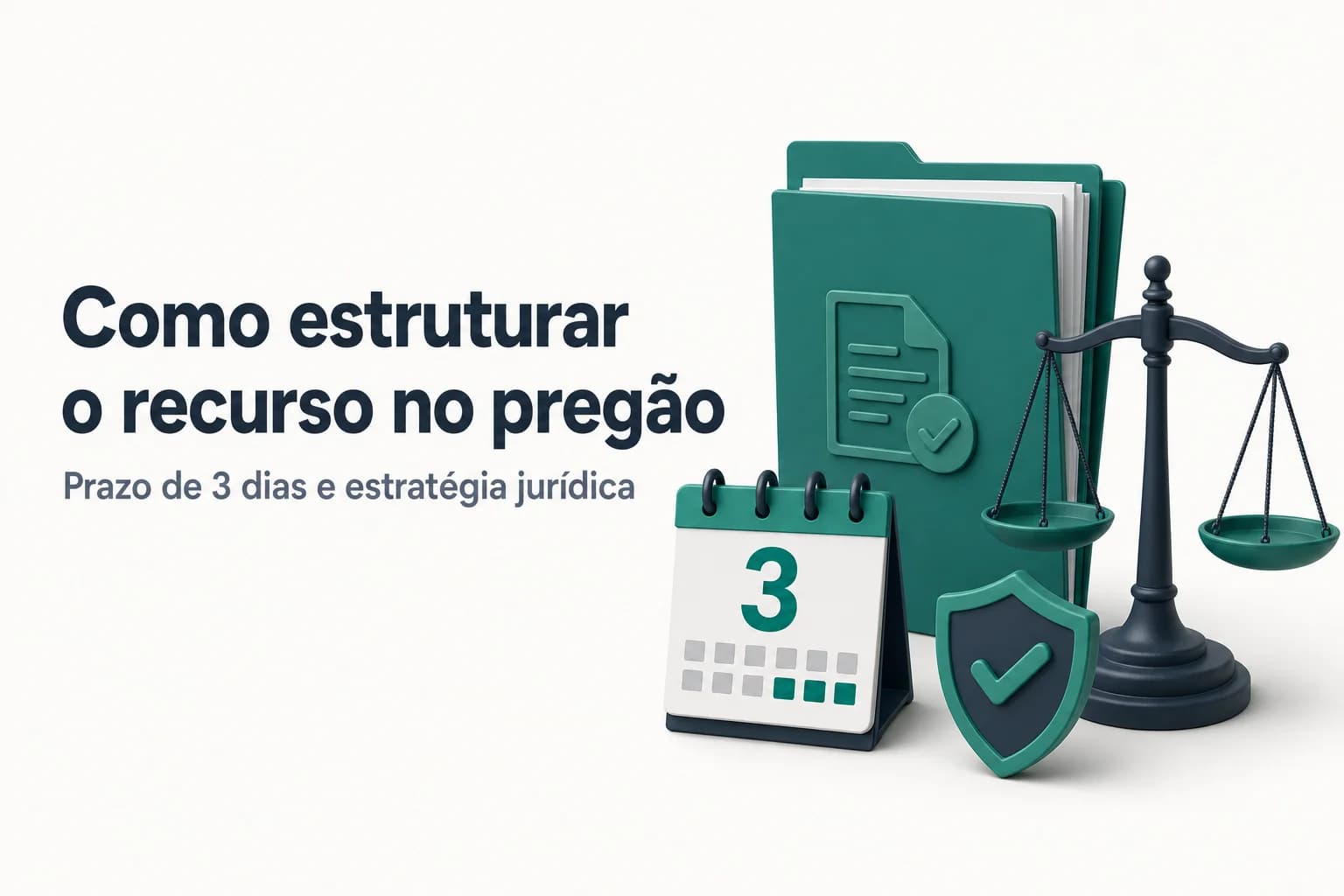 Infográfico explicando os prazos da fase recursal no pregão eletrônico