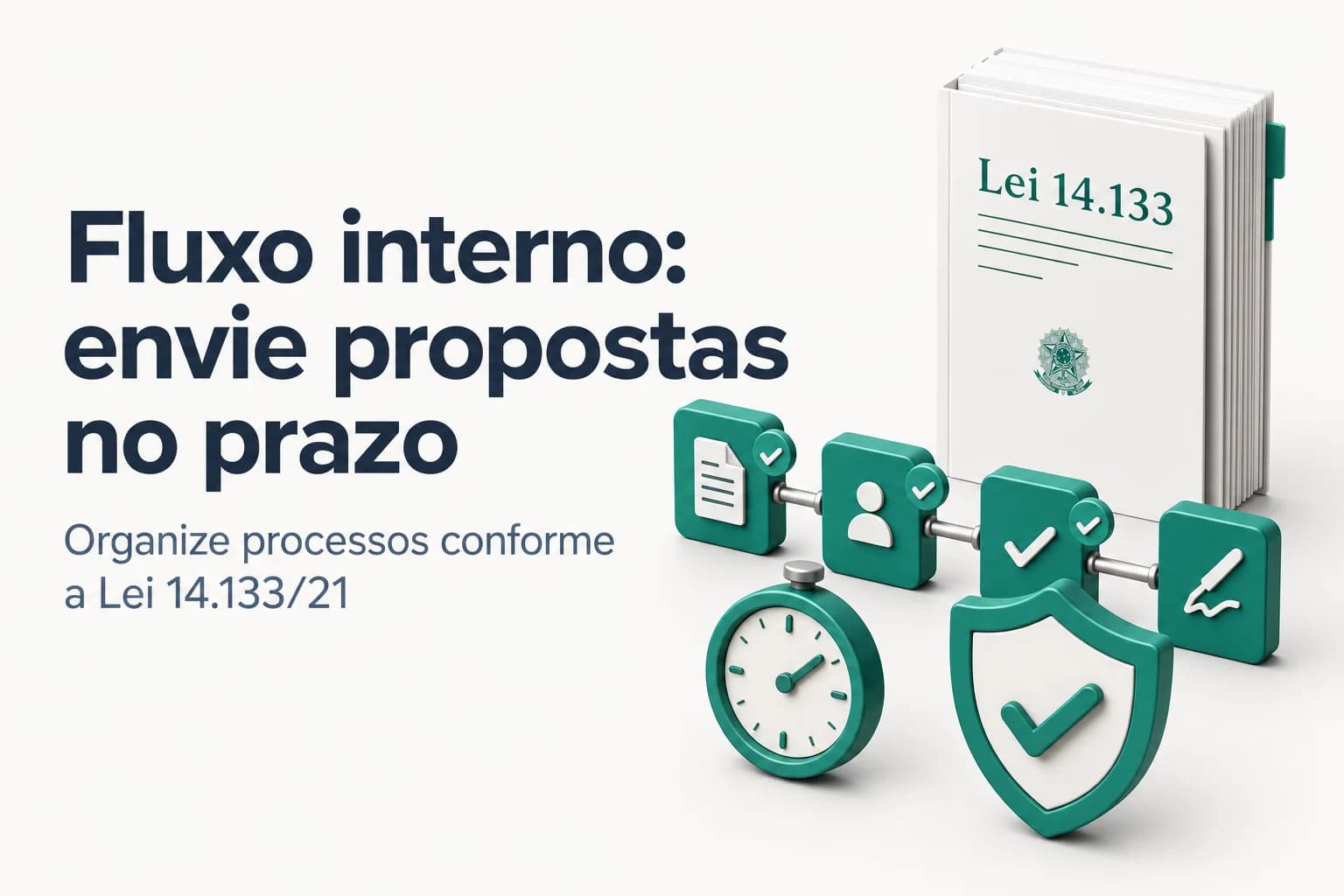Diagrama do fluxo interno de aprovação de propostas para licitações públicas