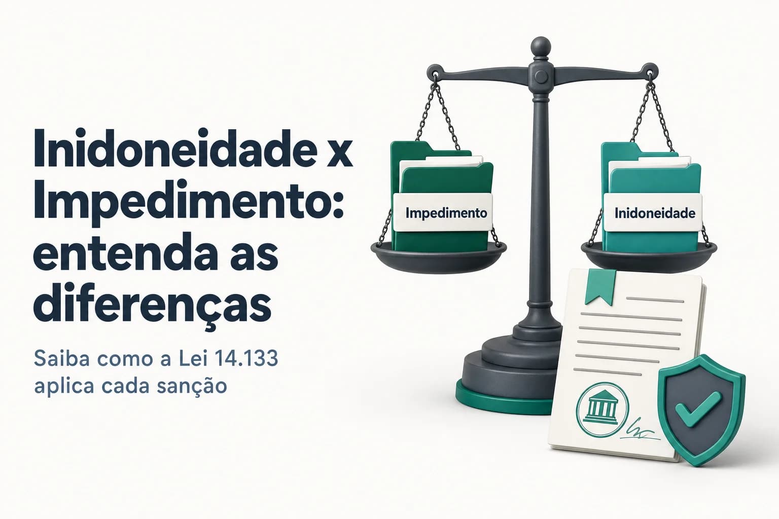 Gráfico comparando impedimento e inidoneidade com prazos e abrangência