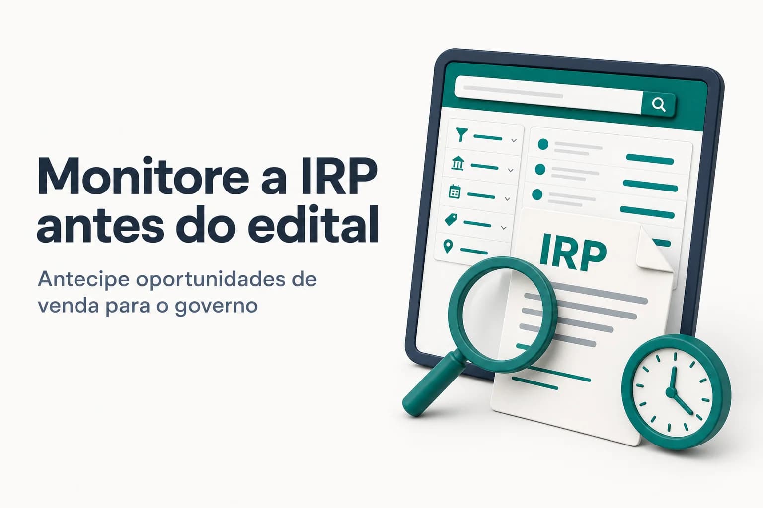 Tela de pesquisa do PNCP com filtro para IRP aberto, destacando prazos e órgãos participantes.