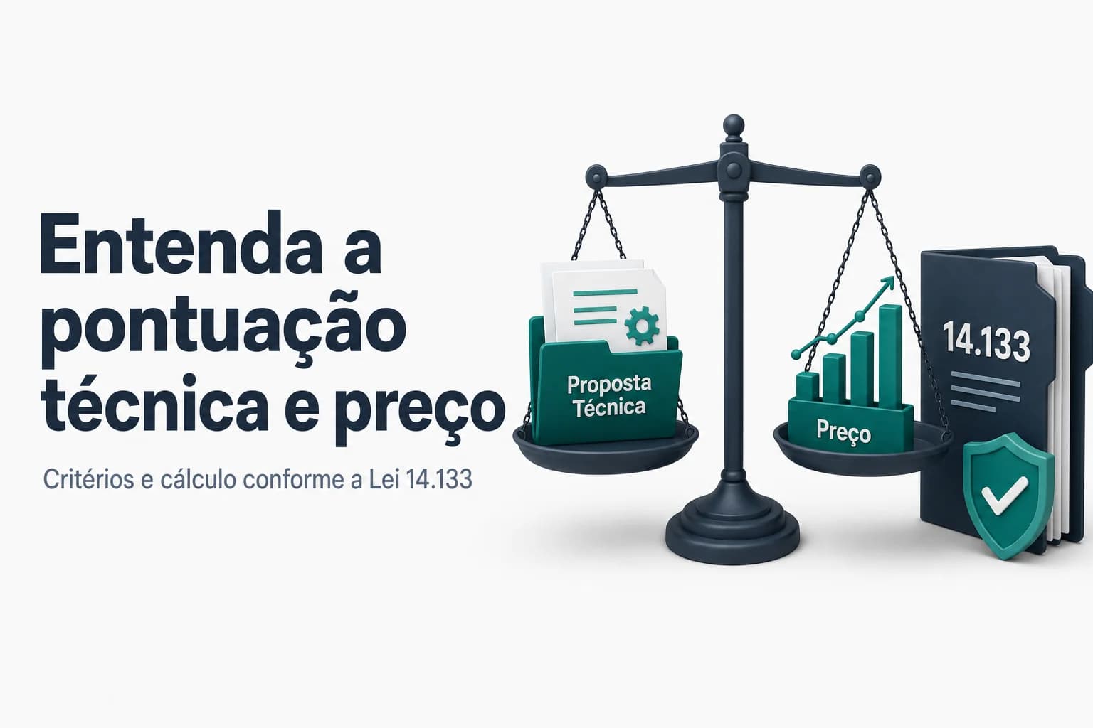 Planilha de pontuação técnica e de preço em licitação pública