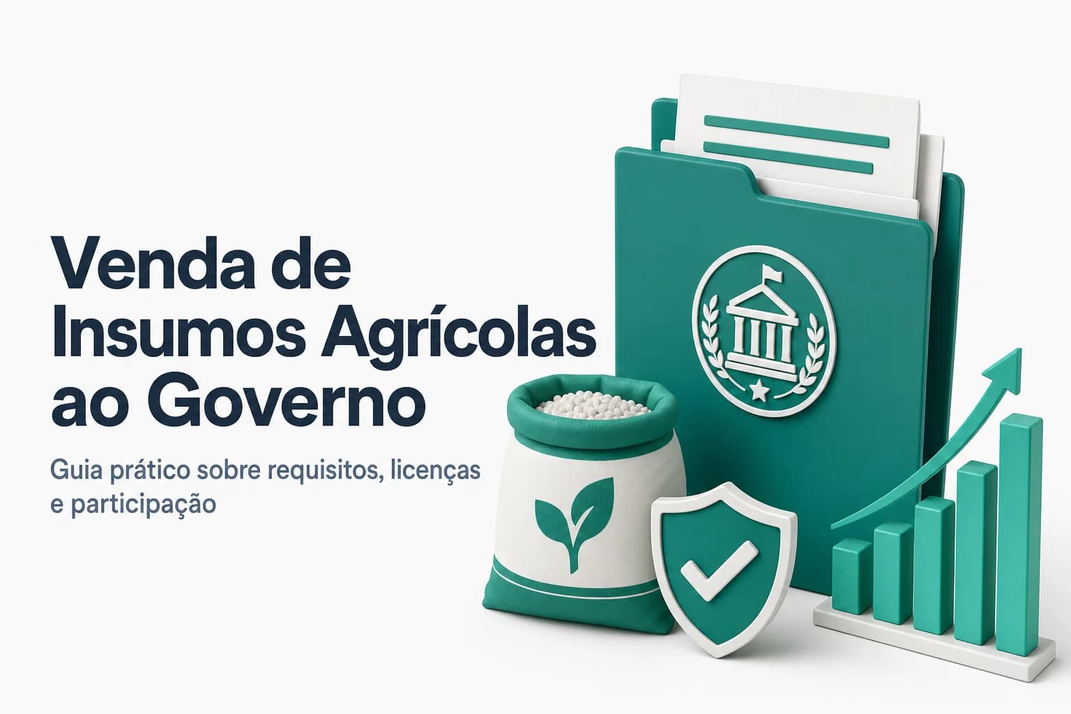 Imagem ilustrativa de um trator pulverizando uma plantação, simbolizando a aplicação de defensivos agrícolas objeto de licitação pública.