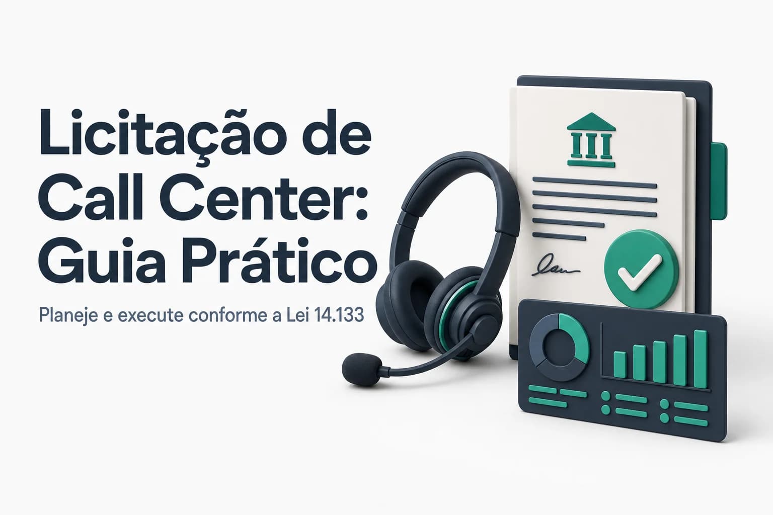 Central de atendimento telefônico com operadores em cabines, simbolizando serviço de call center público.