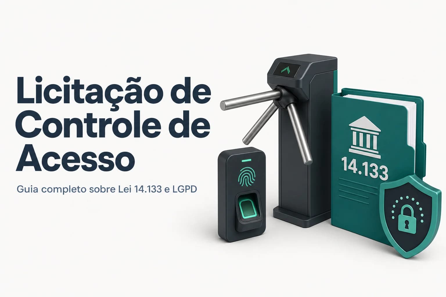 Catraca eletrônica em hall de prédio público com crachá sendo lido