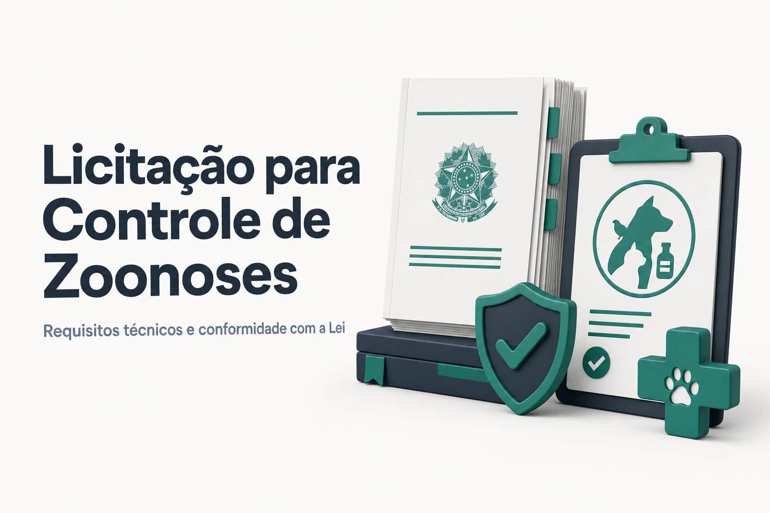 Capa do post sobre licitação para controle de zoonoses e captura de animais
