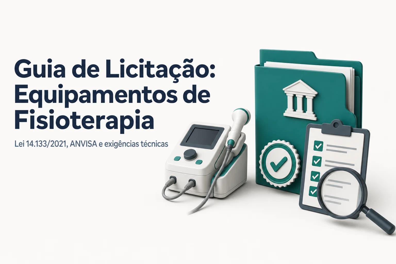 Equipamentos de fisioterapia e reabilitação em uma clínica, com aparelhos de eletroterapia e ultrassom.