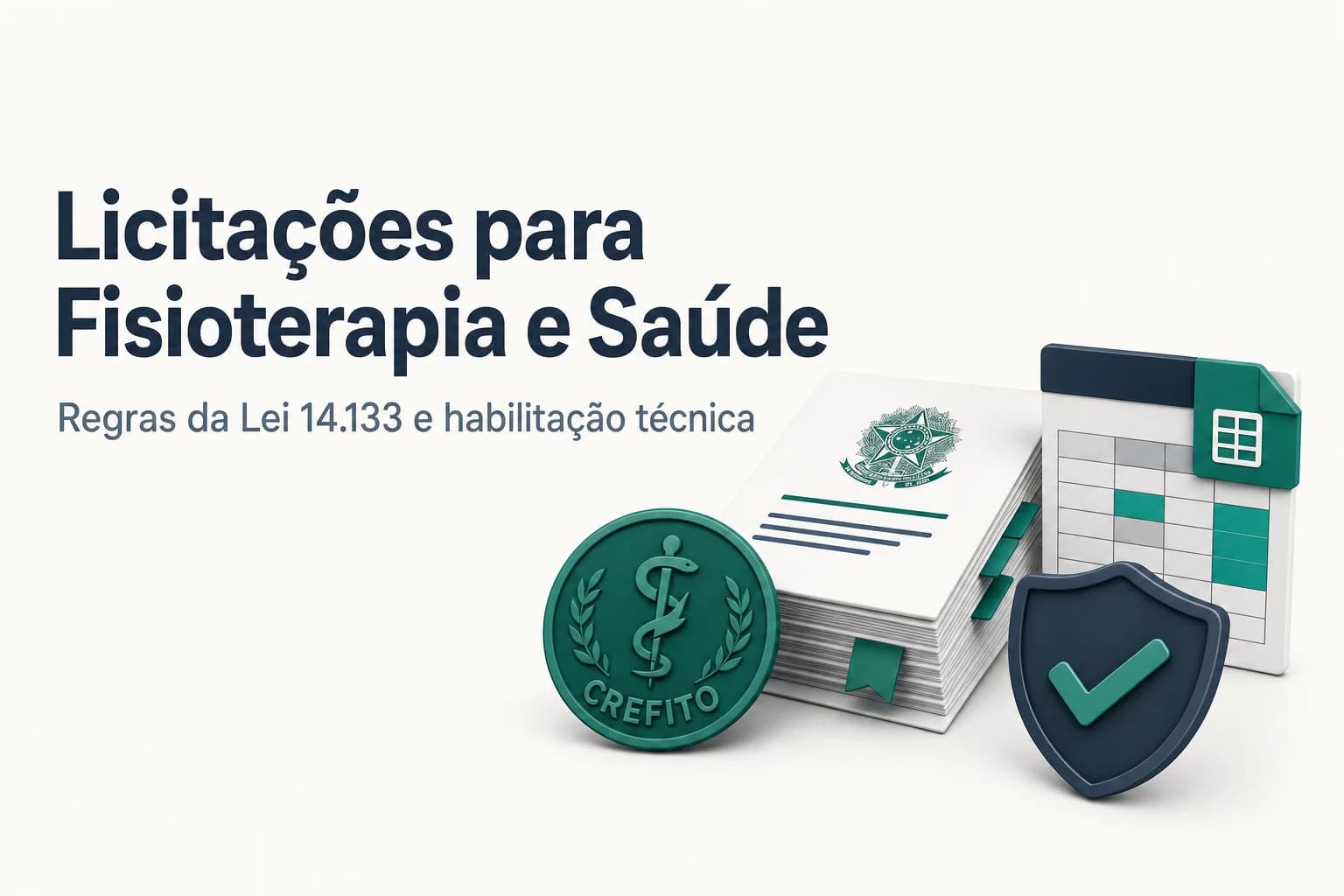 Documentos e legislação sobre licitação de fisioterapia na saúde pública