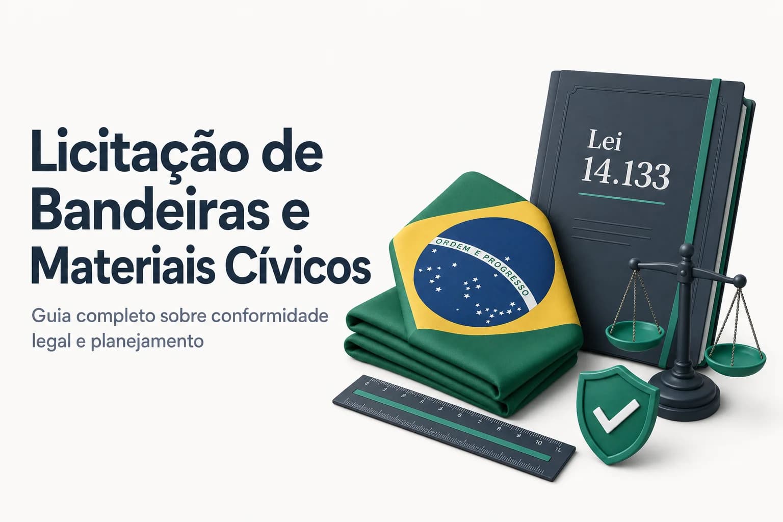 Bandeiras do Brasil hasteadas em frente a um prédio público, com fundo azul e nuvens.