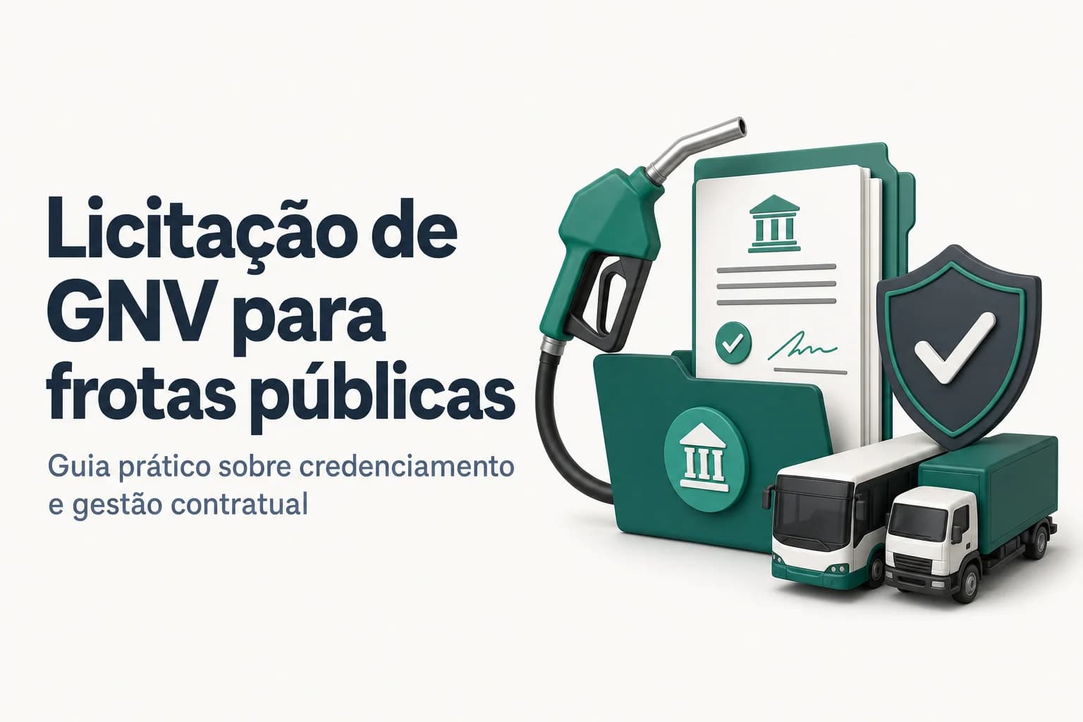 Posto de abastecimento de GNV com veículo da frota pública abastecendo