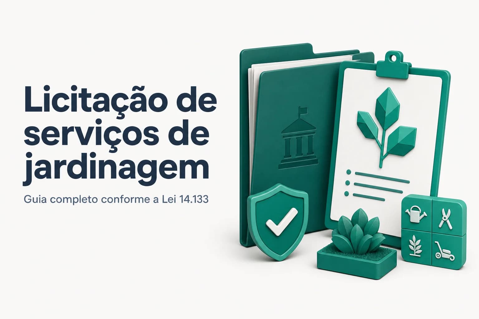 Parque público com jardins bem cuidados, ilustrando serviços de manutenção de áreas verdes em licitações públicas.