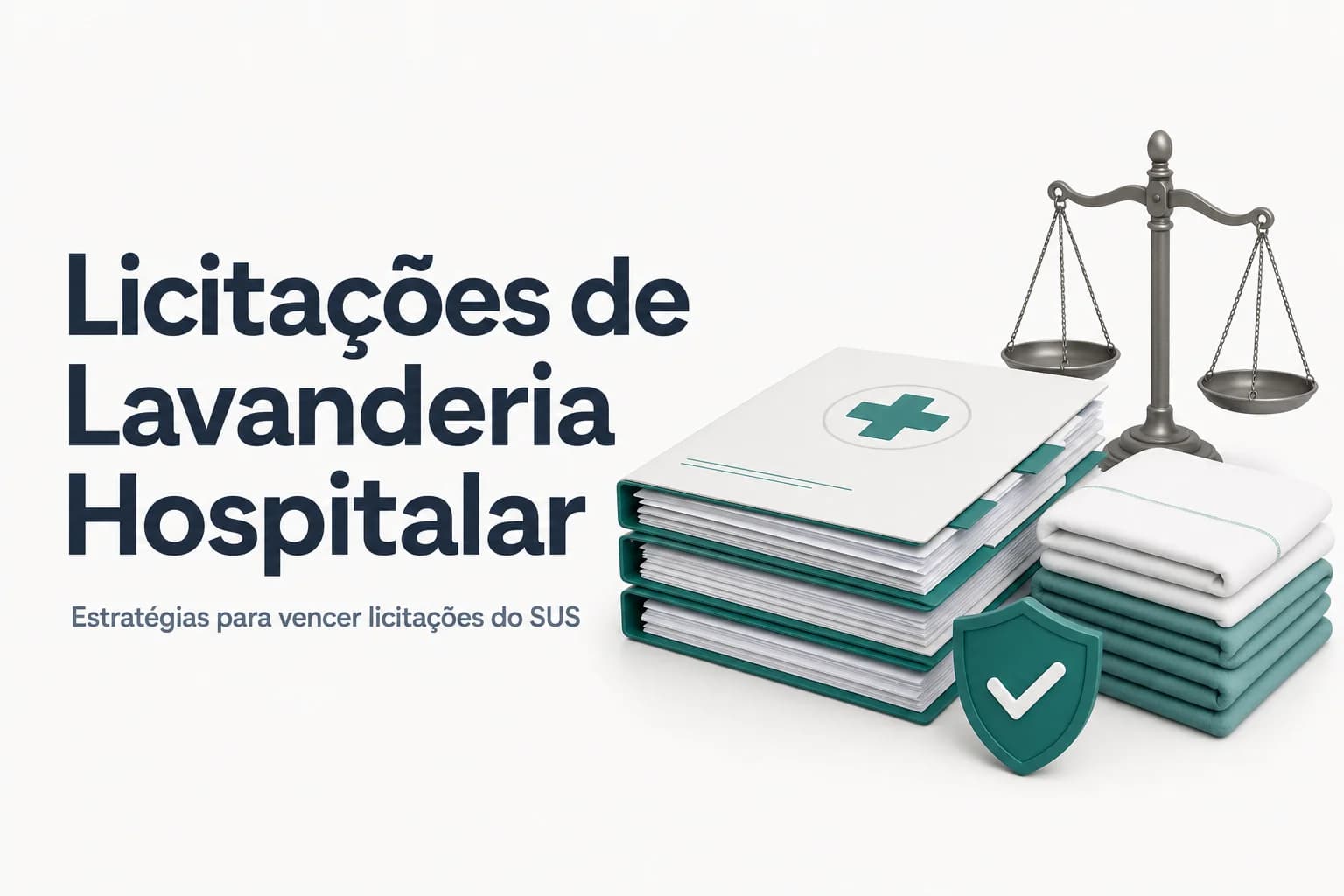 Lavanderia hospitalar com barreira física entre áreas sujas e limpas, conforme RDC ANVISA nº 06/2012.