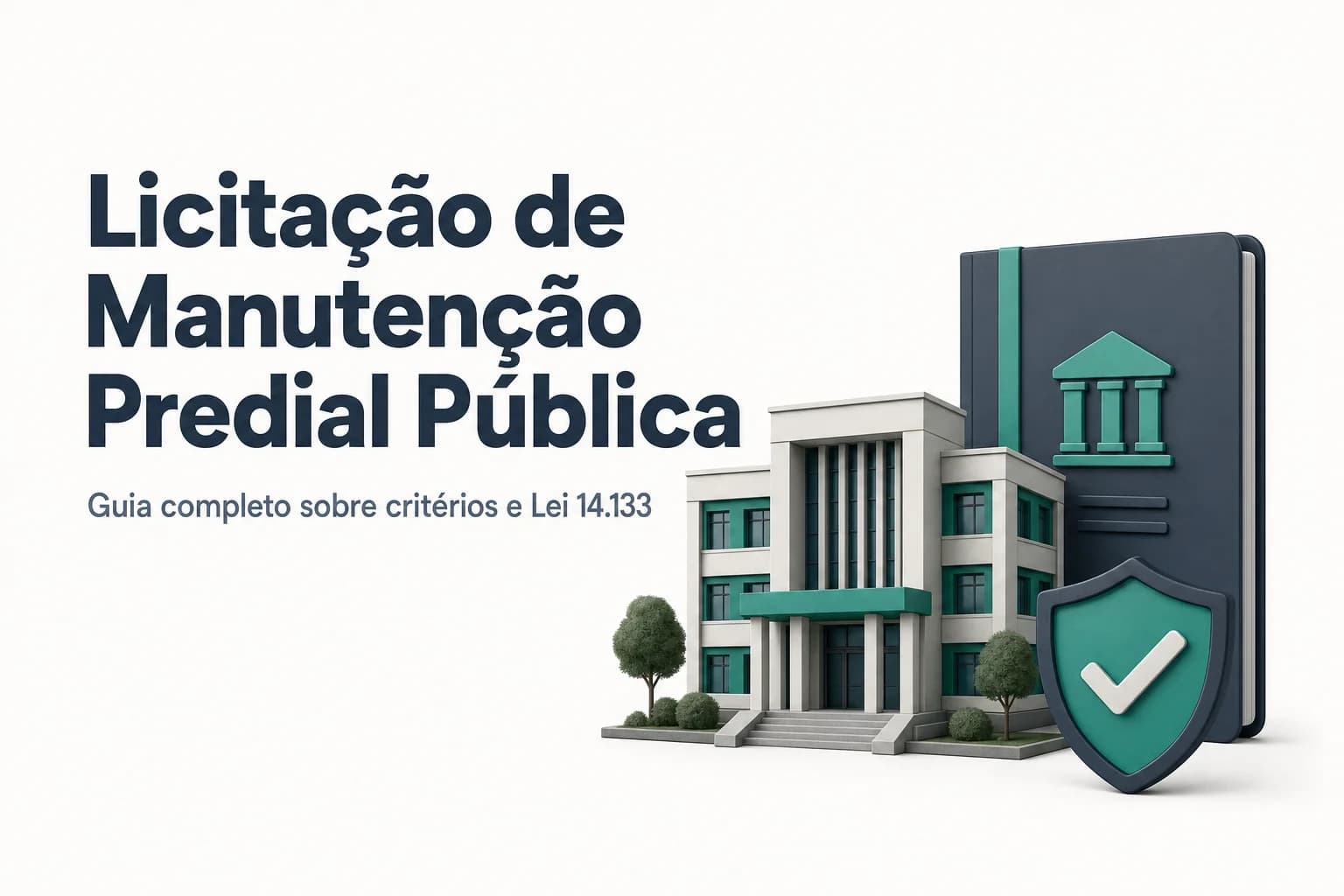 Cartão de visita da Lisix: Guia de licitação para manutenção predial em prédios públicos.