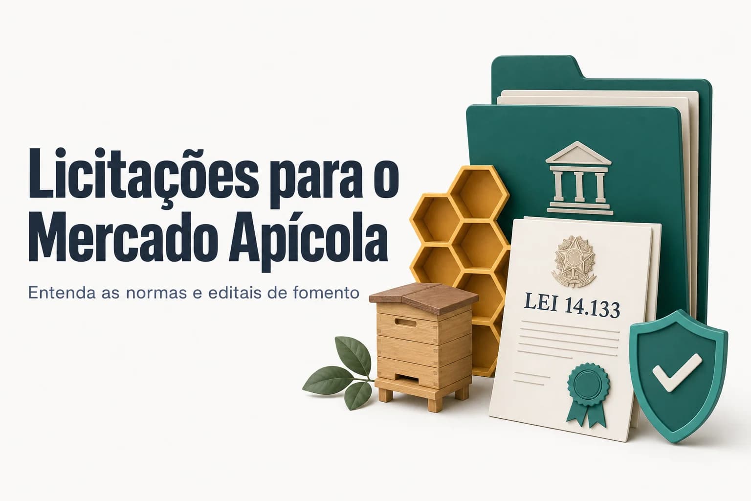 Colmeias e equipamentos apícolas em apiário, com centrífuga de mel em aço inox.