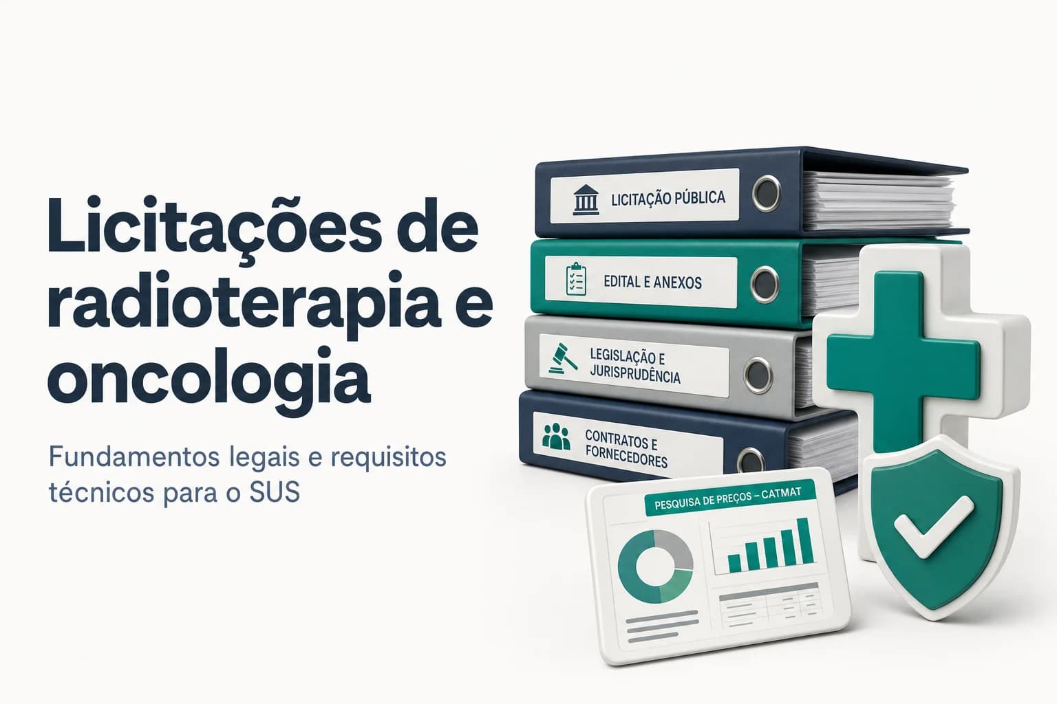 Ilustração de um pregão eletrônico para contratação de serviços de radioterapia e oncologia no SUS