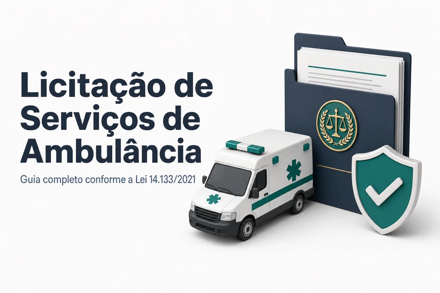 Guia completo sobre licitação de serviços de ambulância e remoção de pacientes pela Lei 14.133/2021