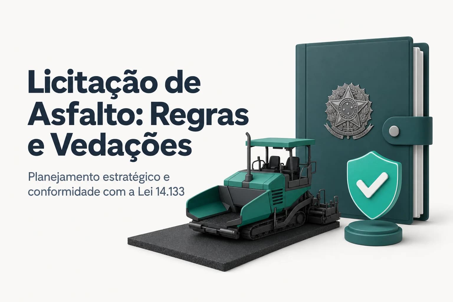 Documento de licitação com especificações técnicas de asfalto CBUQ e mapa de raio de distância