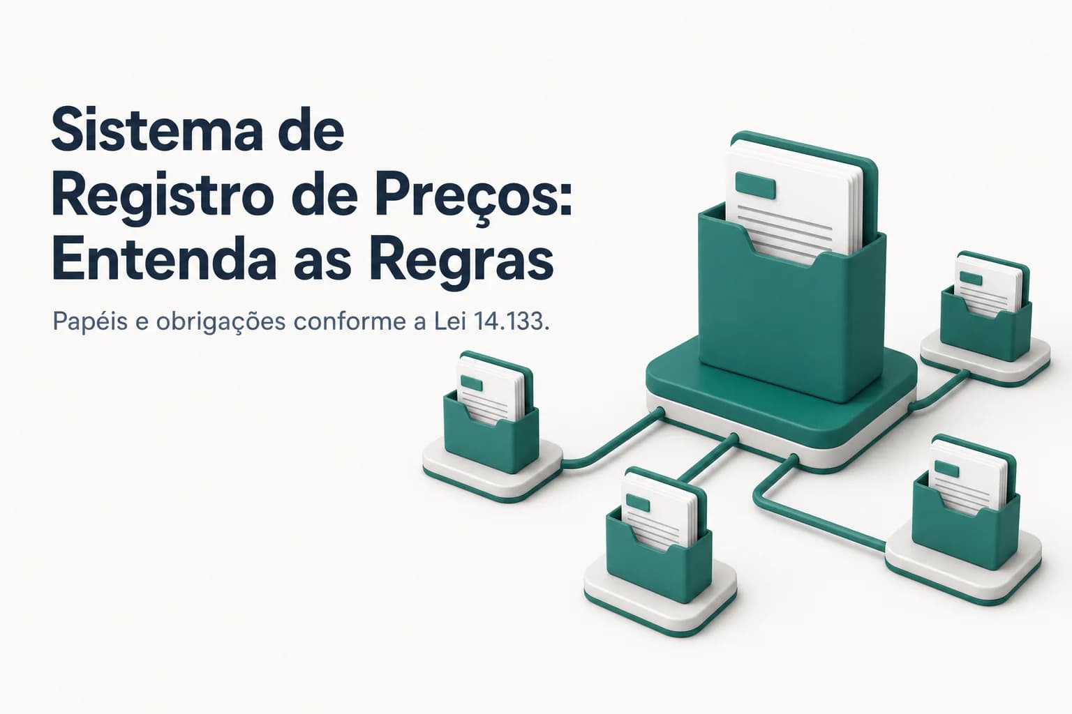 Ilustração de três personagens representando órgão gerenciador, participante e carona em torno de uma ata de registro de preços
