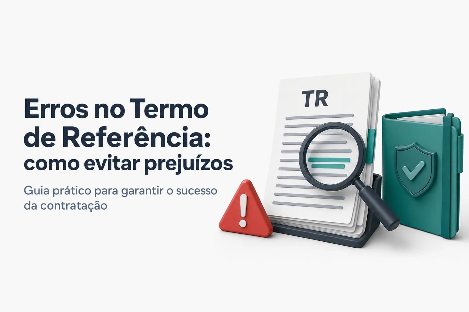 Documento de Termo de Referência com marcas de erro e caneta, simbolizando falhas na leitura atenta que geram prejuízos contratuais.