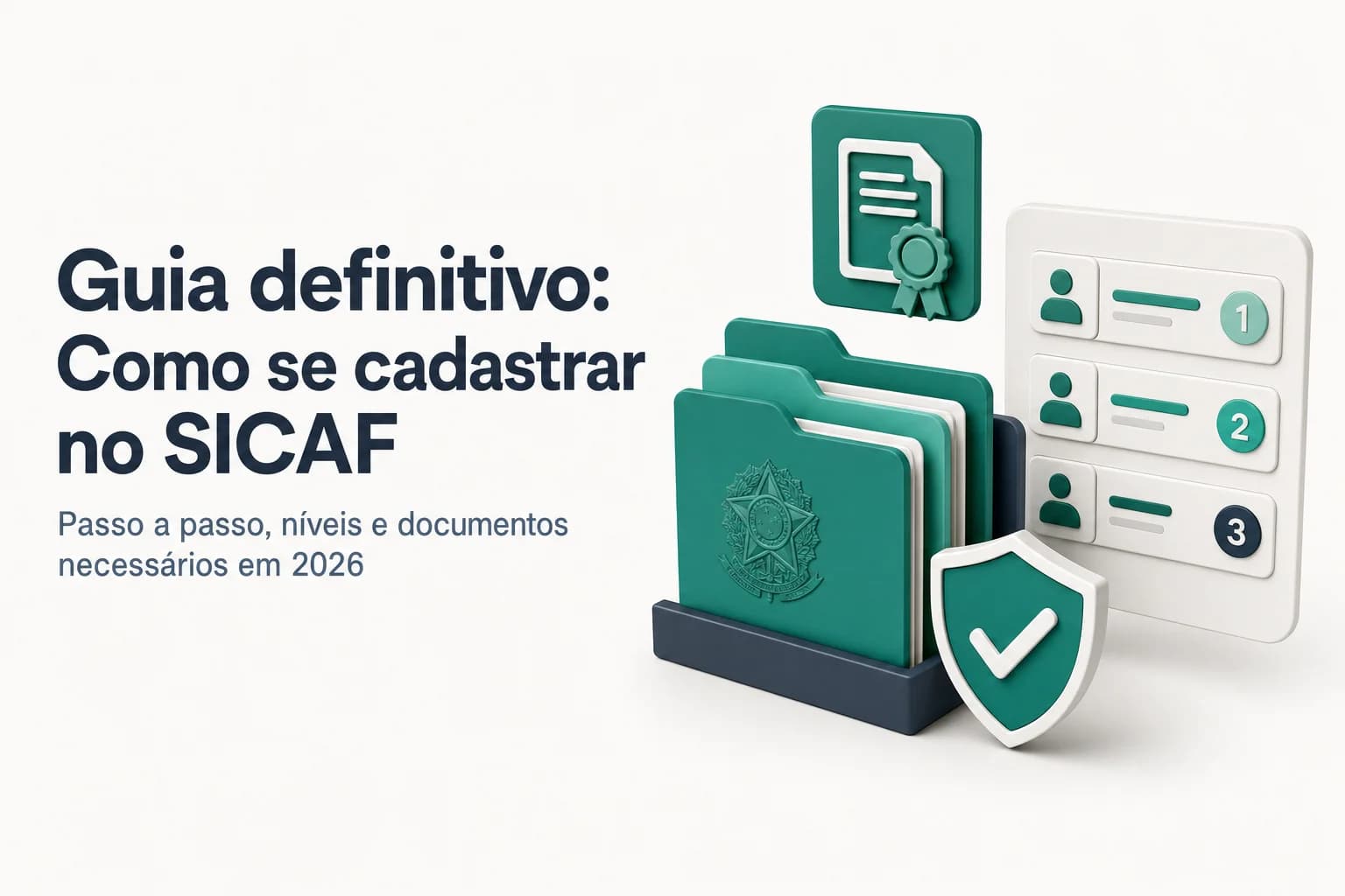 Tela inicial do portal Compras.gov.br com destaque para o botão de cadastro no SICAF, ao lado de documentos e certificado digital.