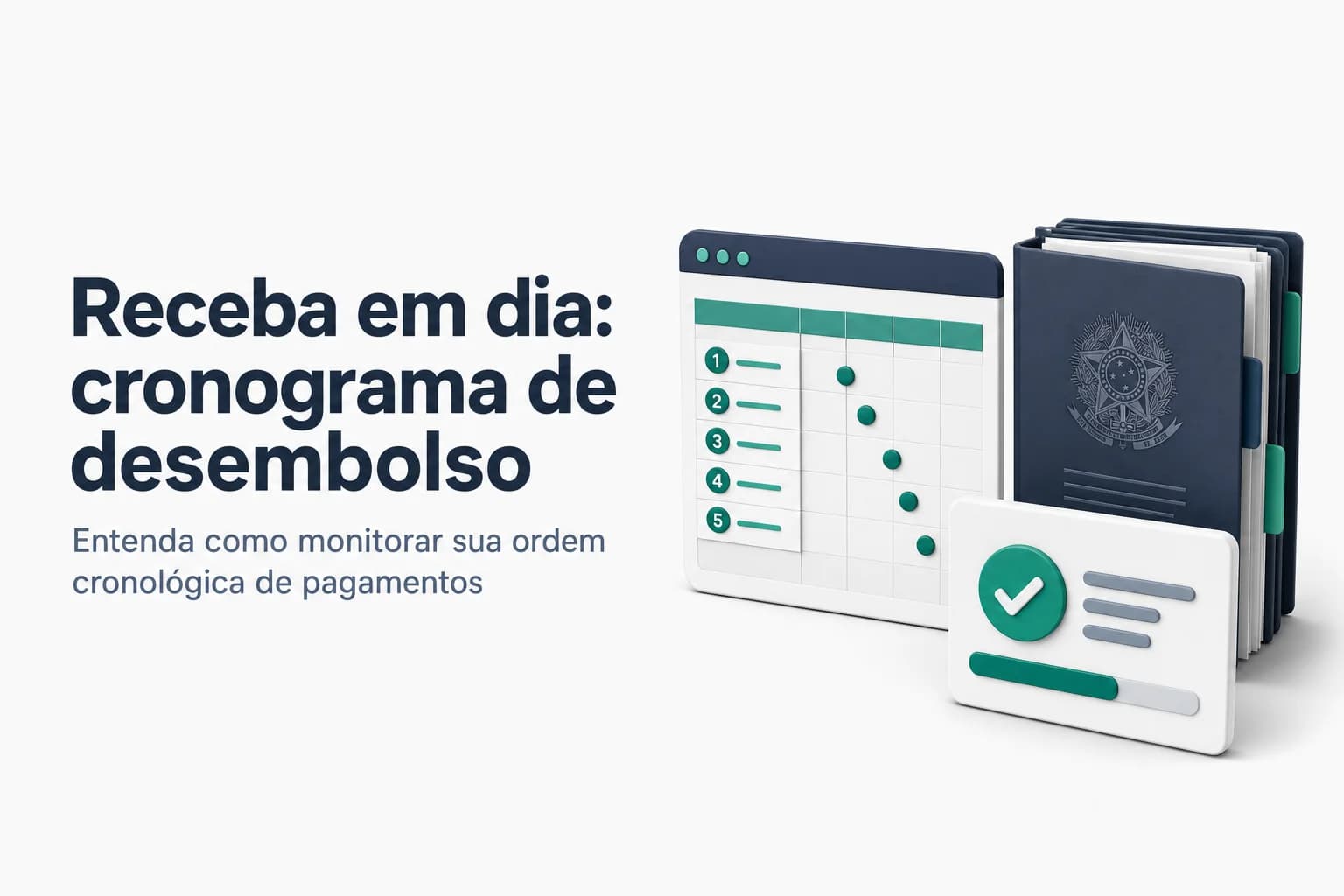 Guia prático para fornecedores sobre programação financeira e cronograma de desembolso em compras públicas.