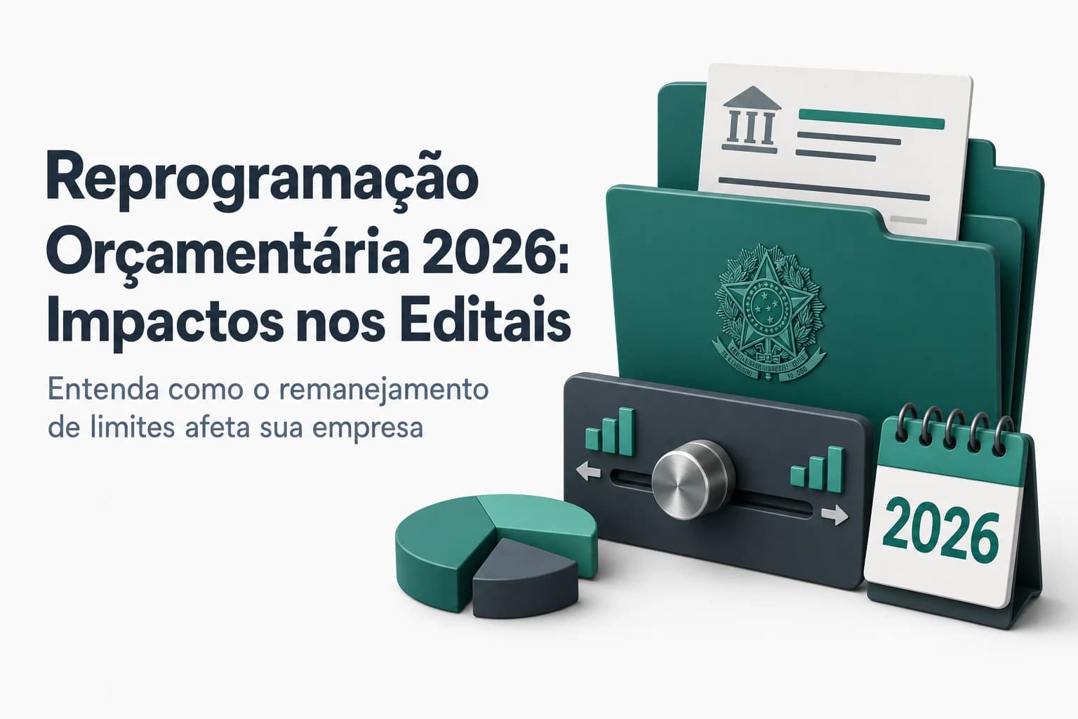Gráfico de reprogramação orçamentária mostrando limites de empenho entre ministérios em 2026