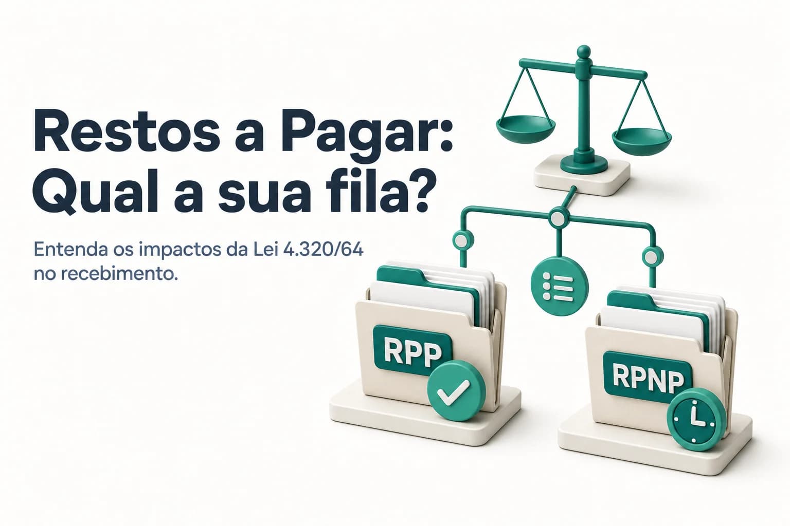 Gráfico comparando Restos a Pagar Processados e Não Processados no orçamento federal de 2026