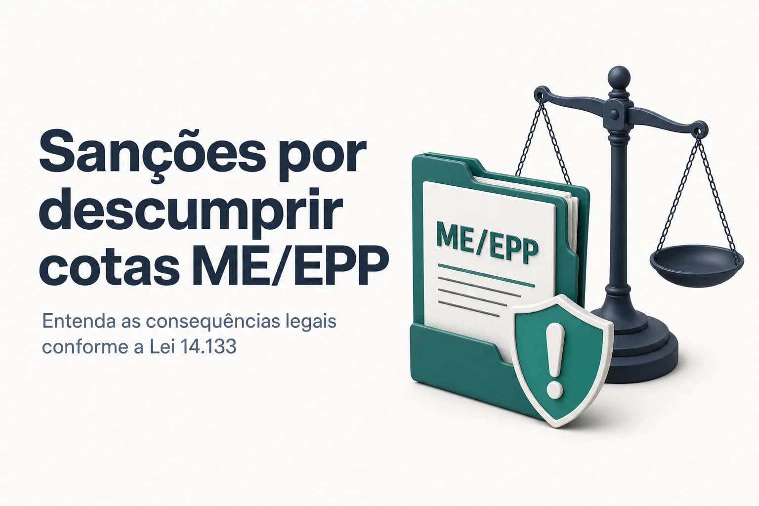 Gráfico representando as sanções administrativas para descumprimento da cota de ME/EPP em licitações públicas