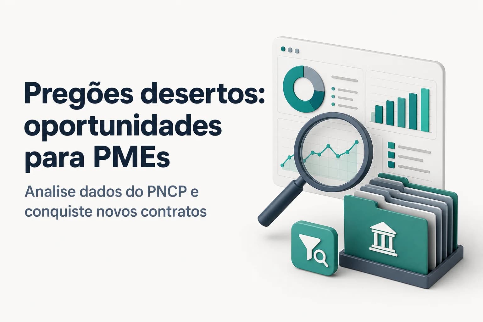 Gráfico de barras mostrando taxa de licitações desertas e fracassadas em pregões eletrônicos no Brasil, segundo dados do PNCP