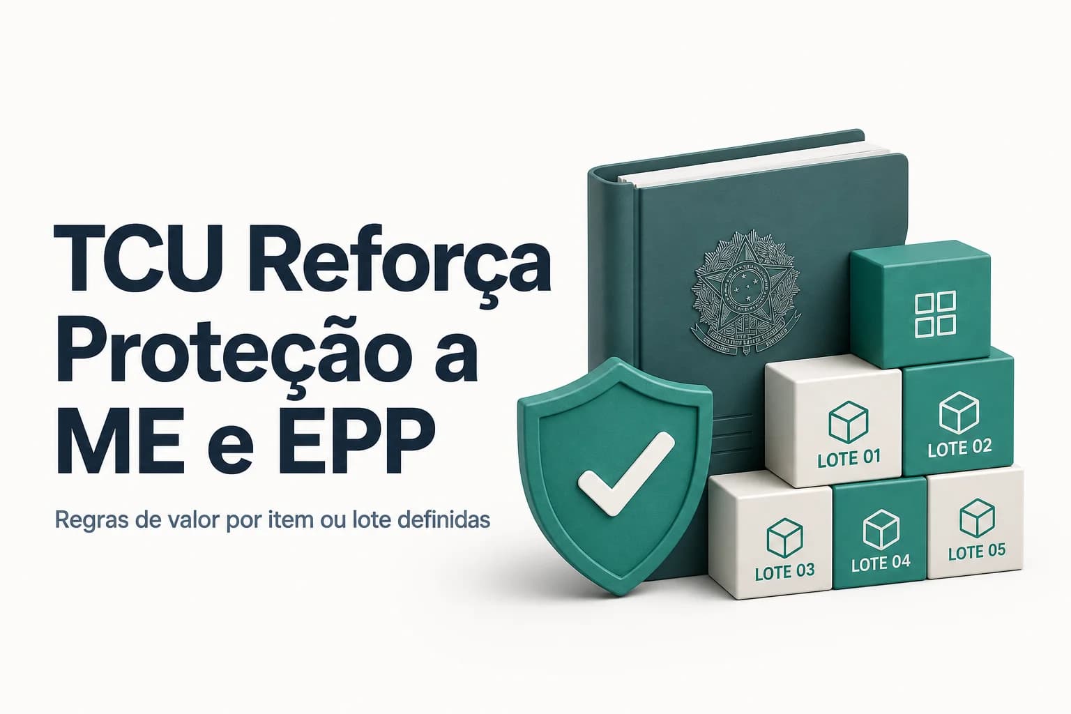 Ilustração do Acórdão 442/2026 do TCU sobre proteção a ME e EPP