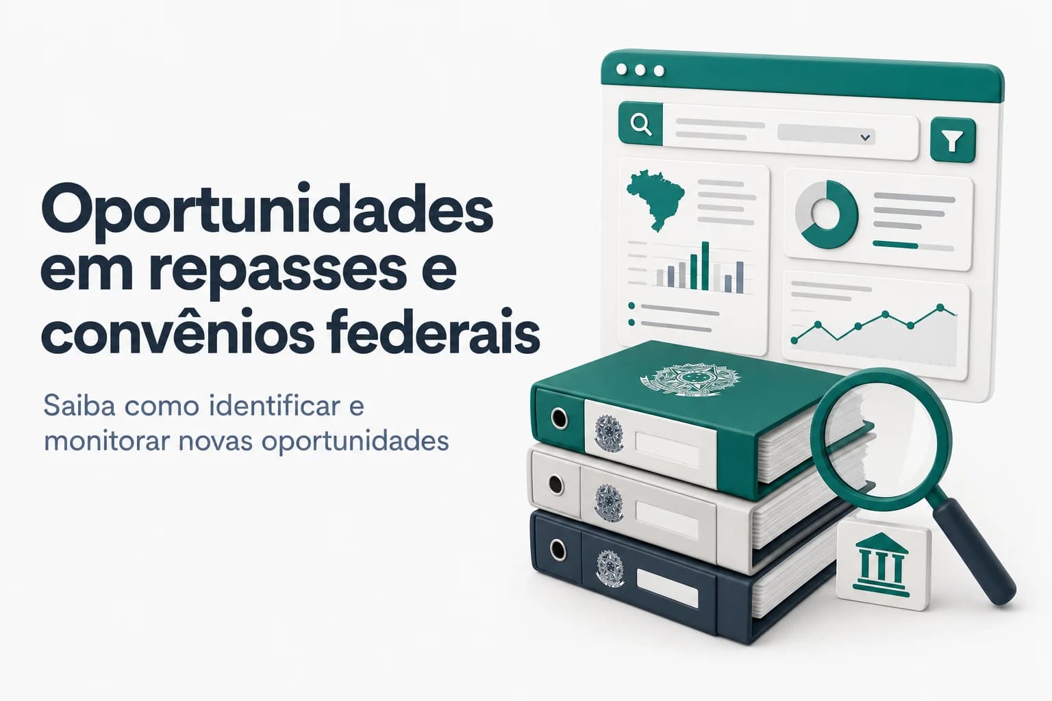 Mapa do Brasil com destaque para transferências de recursos da União para estados e municípios.